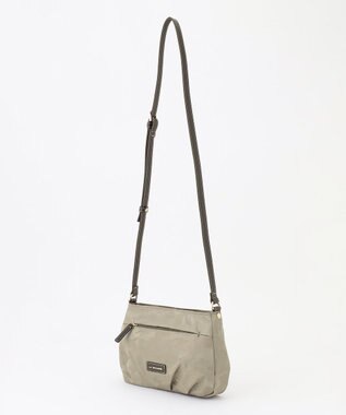 LA BAGAGERIE シャドージャカード ショルダーバッグ グレージュ