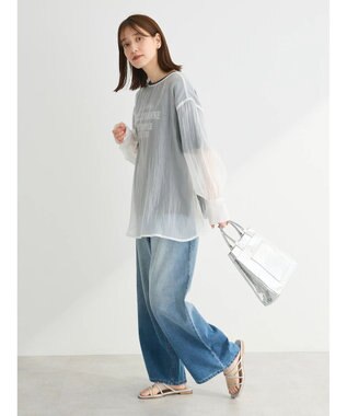 Green Parks ・ＥＬＥＮＣＡＲＥ　ＤＵＥ　２ｗａｙシアーブラウス Off White