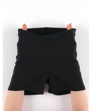 Wing ジュニア オーバーショーツ ワンサイズ(2S～L) 綿混(身生地) やさしい肌あたり 【Teen Fit！オーバーパンツ】 はきこみ丈ふかめ RJ4505 ウイング／ワコール ブラック