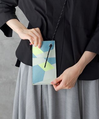 POLS FLATスマホショルダー ブルー