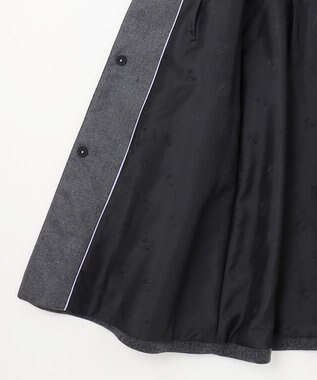 TOCCA 【WEB限定カラー有り】【消臭】MILKY PUFF リボンウールコート チャコールグレー系