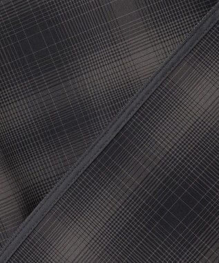 ICB 【洗える】シアーボイル バンドカラーシャツ オンブレーチェック