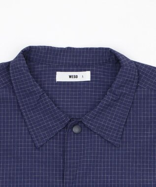 WEGO 【ユニセックス着用ITEM】リップストップグラフィックシャツ（SS） ネイビー