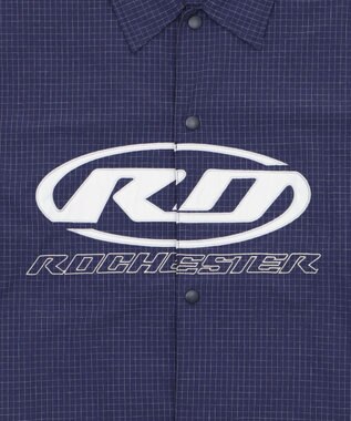 WEGO 【ユニセックス着用ITEM】リップストップグラフィックシャツ（SS） ネイビー