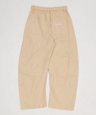 WEGO 【ユニセックス着用ITEM】ステッチカラーチノパンツ ベージュ