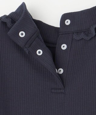 ANY KIDS ドッキング チュール ワンピース ネイビー×ホワイト