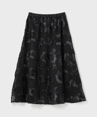 GRACE CONTINENTAL サテンコードスカート ブラック