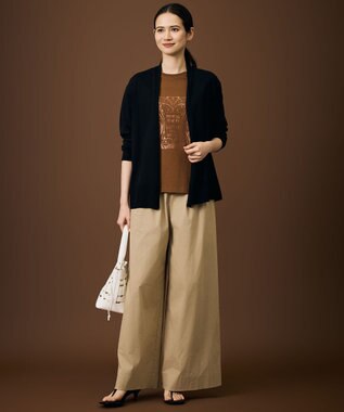 自由区 L アートグラフィック Tシャツ テラコッタブラウン