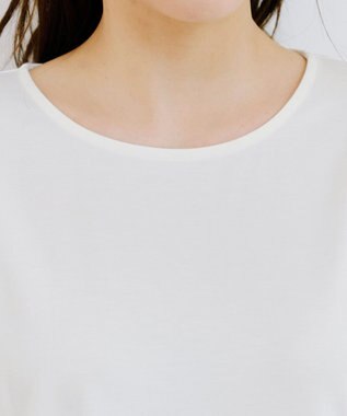 Tiaclasse 【安田美沙子さん着用・選べる裾】 レイヤードヘムカットソーTシャツ オフ×オフ裾シャツ