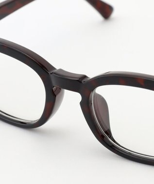 自由区 プレーン リーディンググラス ブラウン(+1.00)