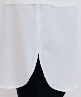 Tiaclasse 【安田美沙子さん着用・選べる裾】 レイヤードヘムカットソーTシャツ オフ×オフ裾シャツ