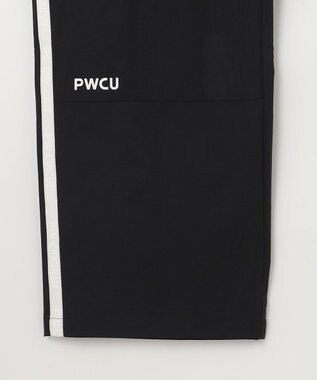 PW CIRCULUS 【撥水加工/ストレッチ】サイドストライプ ワイドパンツ ゴルフ ブラック系