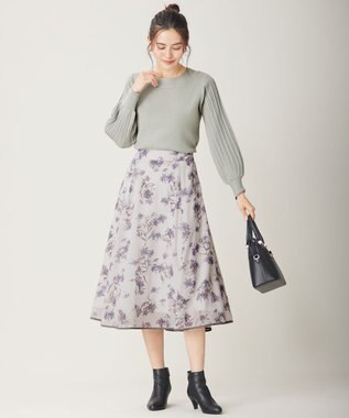 ANY SIS 【洗える】冬のシャルマン パフスリーブ ニット ミント