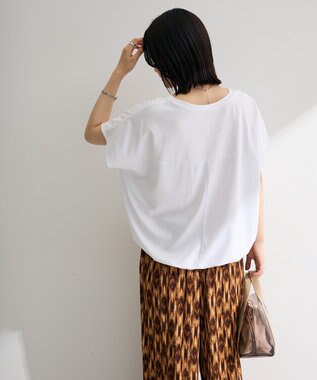 Green Parks 超冷感ドロストフレンチプルオーバー Off White