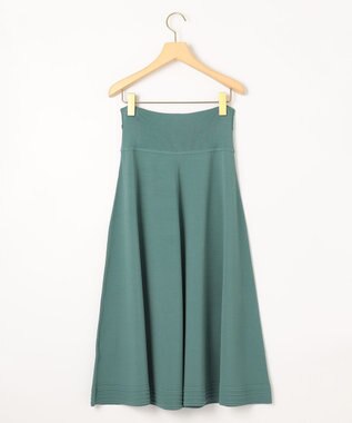 組曲 【セットアップ着用可・WEB限定カラーあり】MINA ニットフレアスカート グリーン系