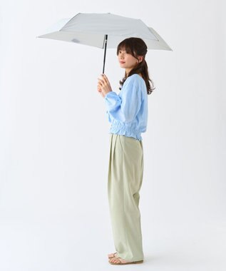 MOONBAT 【超撥水/自動開閉】フロータス(FLO(A)TUS) 折りたたみ傘 無地 UV 60cm ライトグレー