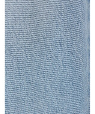 earth music&ecology ウ゛ィンテージ加工セルフカットワイドデニム Light Indigo