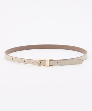 ANY 【WEB限定】リバーシブルメタルベルト グレー×ベージュ
