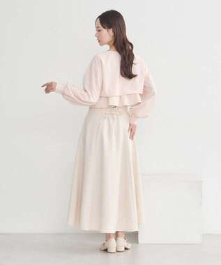 earth music&ecology ティアードアンサンブルブラウス Pink