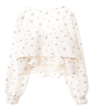 earth music&ecology ティアードアンサンブルブラウス Ivory