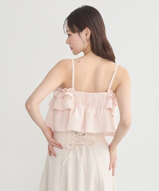 earth music&ecology ティアードアンサンブルブラウス Pink