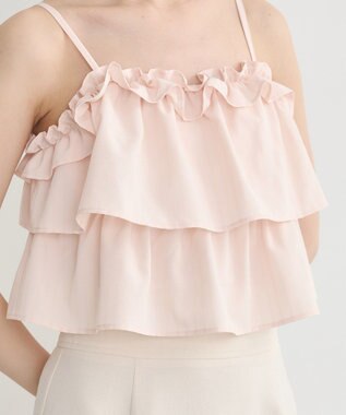 earth music&ecology ティアードアンサンブルブラウス Pink