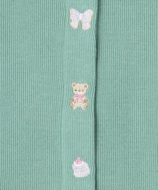 ANY KIDS スイーツ スナップボタン カーディガン ミント