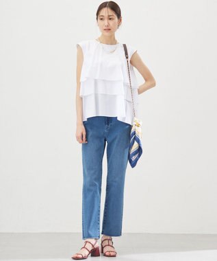 組曲 ミッドデニム パンツ ライトインディゴ系