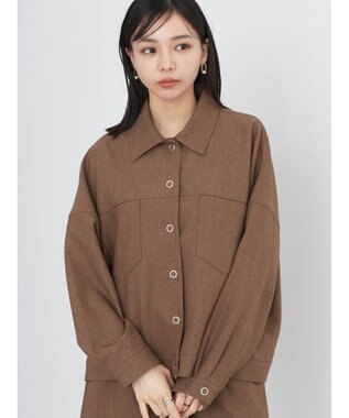 earth music&ecology ショート丈カバーオール Mocha