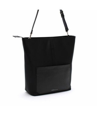 A.D.M.J. 【ファブリック】ナイロンリュクス2WAYワンショルダー ブラック