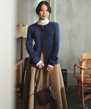 uncrave アルビニスタシフォンテレコ ハイネックカットソー（uncrave STANDARD） エクリュ