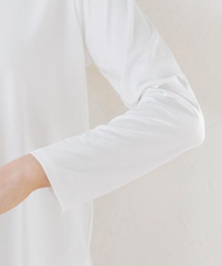 Tiaclasse 【安田美沙子さん着用・選べる裾】 レイヤードヘムカットソーTシャツ オフホワイト