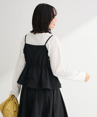 Green Parks ＳＥＴ２点　キャミビスチェ＋スカート Black