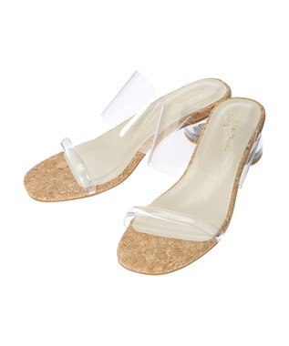 earth music&ecology ＯＲｉｅｎｔａｌＴＲａｆｆｉｃ　クリアストラップサンダル Brown