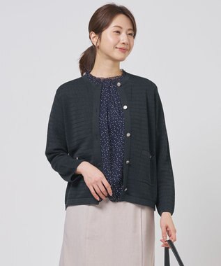 J.PRESS LADIES S Paper Blend Summer ニット ジャケット