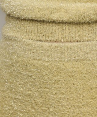 GRACE CONTINENTAL ラメフェザーニットスカート イエロー