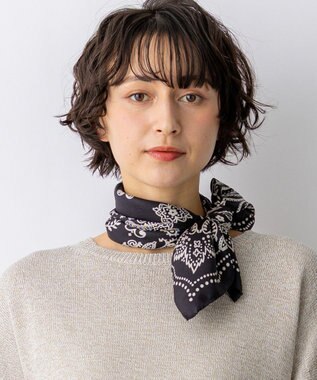 23区 manipri カレイドバンダナ シルク スカーフ