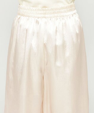 uncrave アセテートヴィンテージサテン ワイドパンツ エクリュ