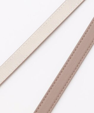 ANY 【WEB限定】リバーシブルメタルベルト グレー×ベージュ
