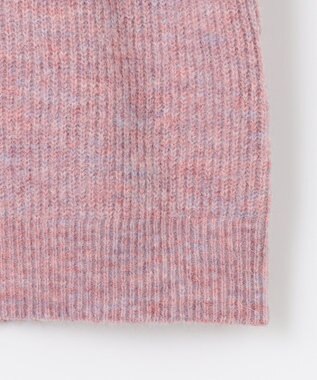 組曲 【WEB限定】モヘヤブレンド ビジューライク刺繍ニット ピンク系