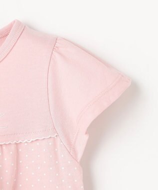 組曲 KIDS 【110-140㎝】 ドットティアードチュニック ピンク
