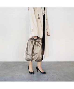 PELLE BORSA 13インチPCギャザーリュック Cheers チアーズ 4650 トープ