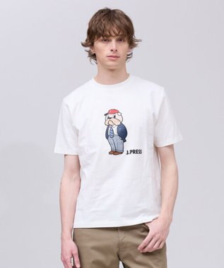 J.PRESS MEN 新デザイン【BULLDOG BOY】プリント Tシャツ