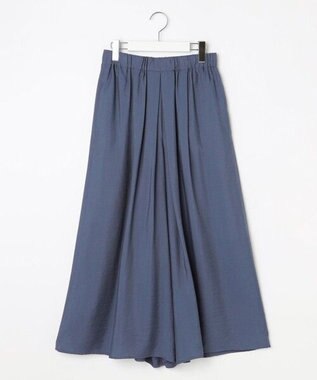 自由区 S 【カタログ掲載・ご好評アイテム・累計2500本・新色追加・ウエストゴム・セットアップ対応】エアリーツイルキュロット パンツ ブルーグレー