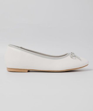 BONTRE 【PRECIEUX JOUET/プレシュウジュエ】ラウンドトゥバレエシューズ ホワイト