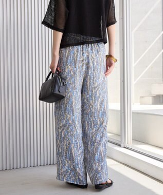 AMERICAN HOLIC ボーホー柄プリントワイドパンツ Black