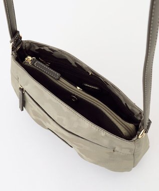 LA BAGAGERIE シャドージャカード ショルダーバッグ グレージュ