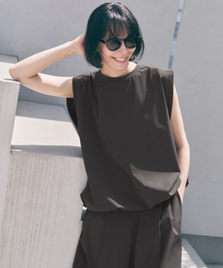 UNFILO 【セットアップ着用可】UVカット ラッシュガード ドロストプルオーバー チャコール