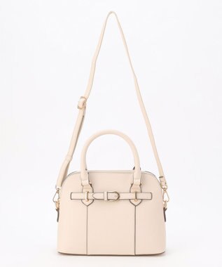 ANY SIS 【2WAY】ベルトアクセントブガッティ バッグ アイボリー