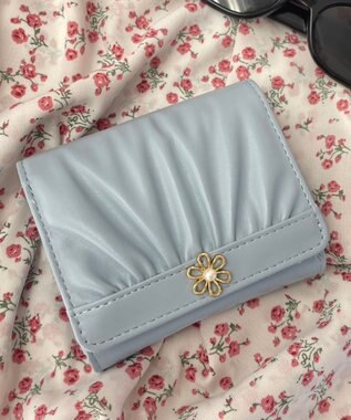 WEGO フラワーギャザーウォレット サックス